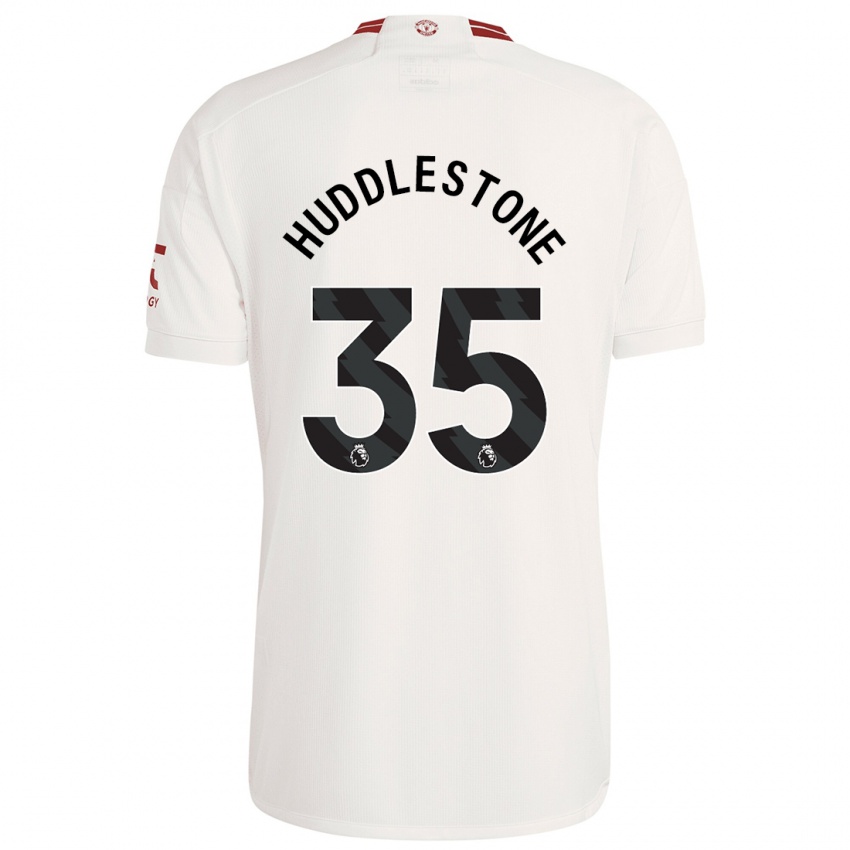 Mujer Camiseta Tom Huddlestone #35 Blanco Equipación Tercera 2023/24 La Camisa