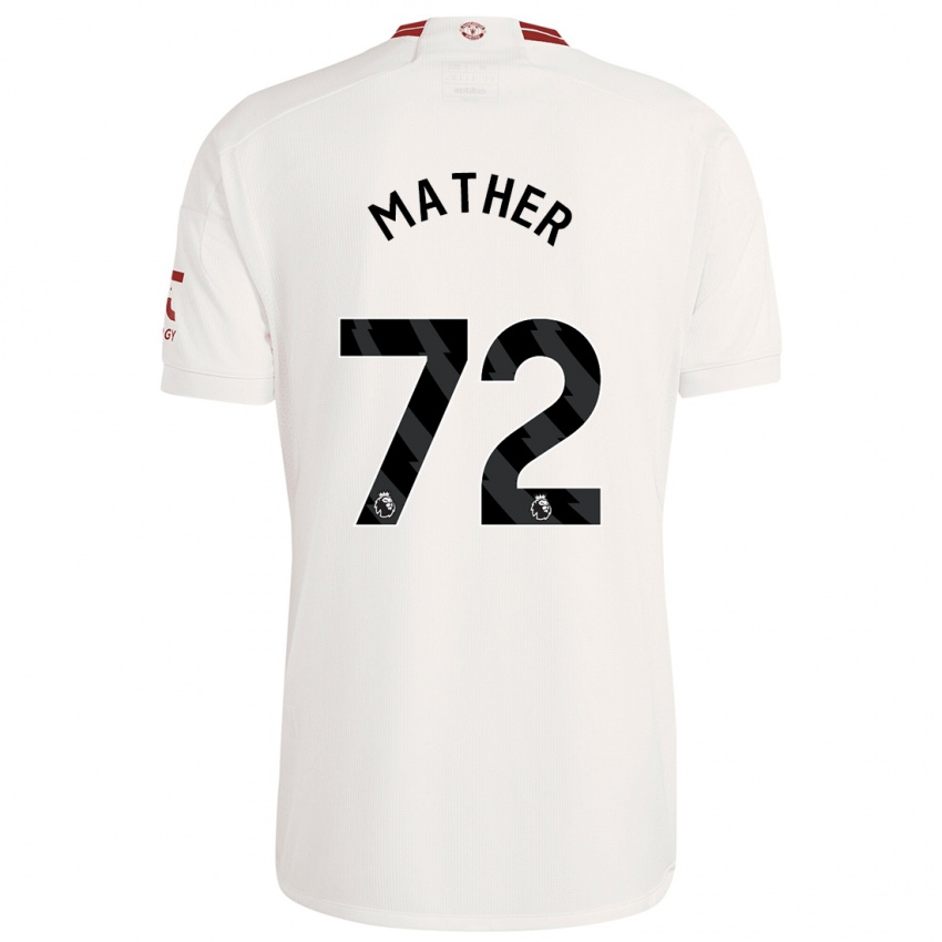 Mujer Camiseta Sam Mather #72 Blanco Equipación Tercera 2023/24 La Camisa