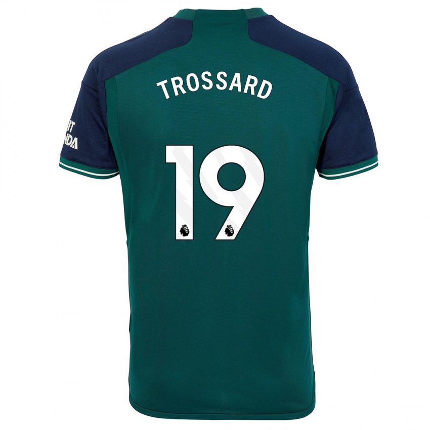 Mujer Camiseta Leandro Trossard #19 Verde Equipación Tercera 2023/24 La Camisa