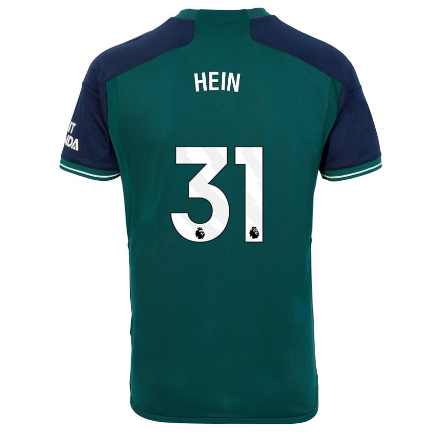 Mujer Camiseta Karl Hein #31 Verde Equipación Tercera 2023/24 La Camisa