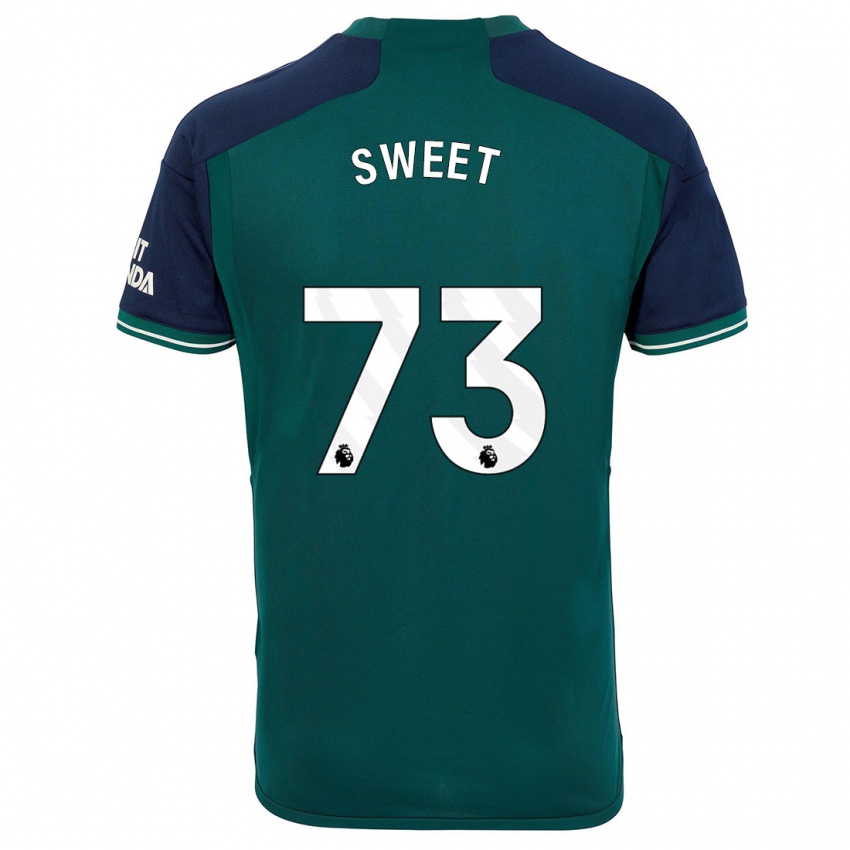 Mujer Camiseta James Sweet #73 Verde Equipación Tercera 2023/24 La Camisa