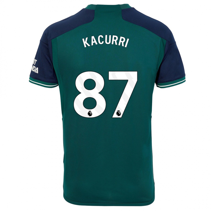 Mujer Camiseta Maldini Kacurri #87 Verde Equipación Tercera 2023/24 La Camisa