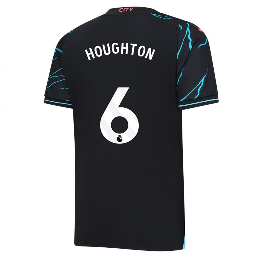Mujer Camiseta Steph Houghton #6 Azul Oscuro Equipación Tercera 2023/24 La Camisa