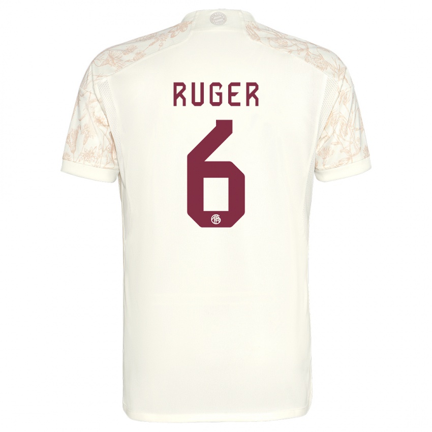 Mujer Camiseta Kurt Ruger #6 Blanquecino Equipación Tercera 2023/24 La Camisa