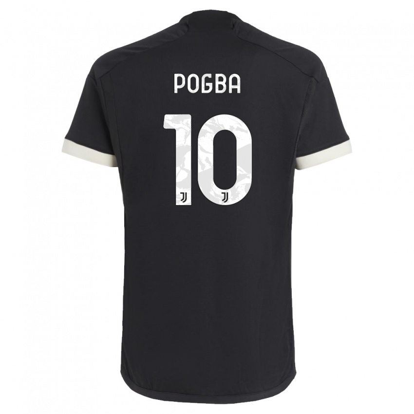 Mujer Camiseta Paul Pogba #10 Negro Equipación Tercera 2023/24 La Camisa