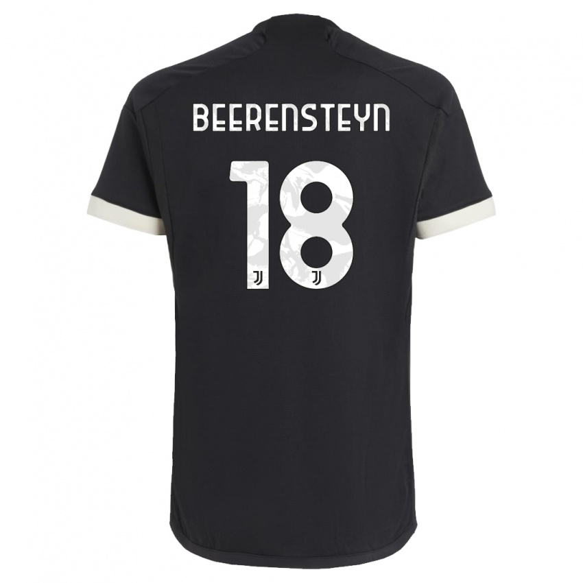 Mujer Camiseta Lineth Beerensteyn #18 Negro Equipación Tercera 2023/24 La Camisa
