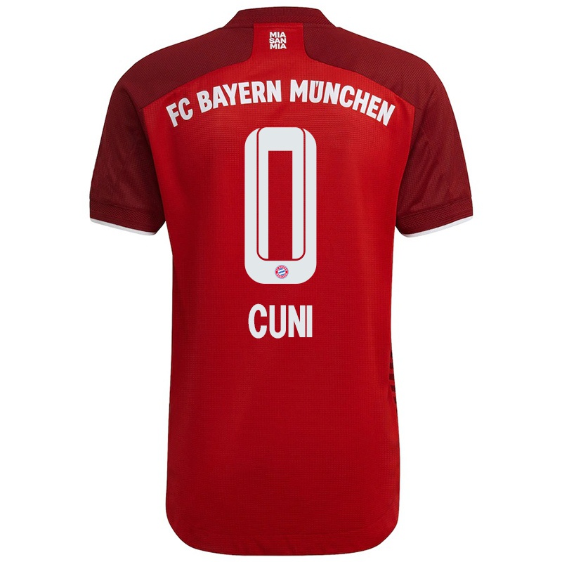 Niño Camiseta Marvin Cuni #0 Rojo Oscuro 1ª Equipación 2021/22 La Camisa Z62