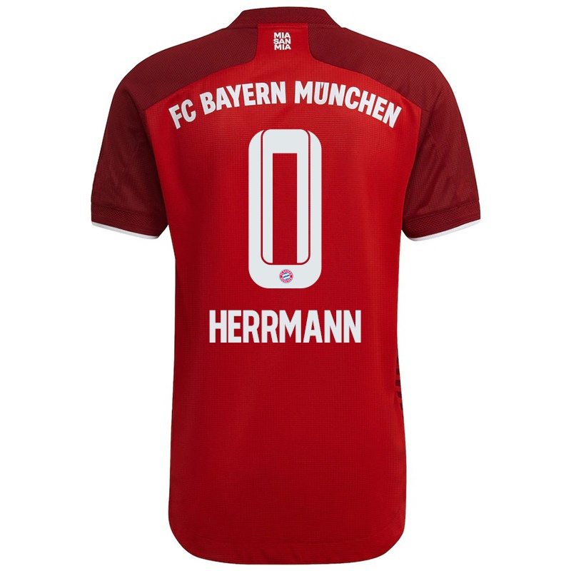 Niño Camiseta Jahn Herrmann #0 Rojo Oscuro 1ª Equipación 2021/22 La Camisa Z63