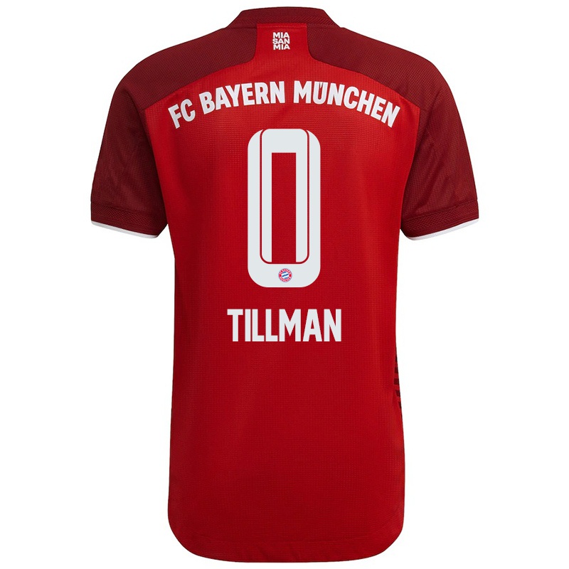 Niño Camiseta Malik Tillman #0 Rojo Oscuro 1ª Equipación 2021/22 La Camisa Z64