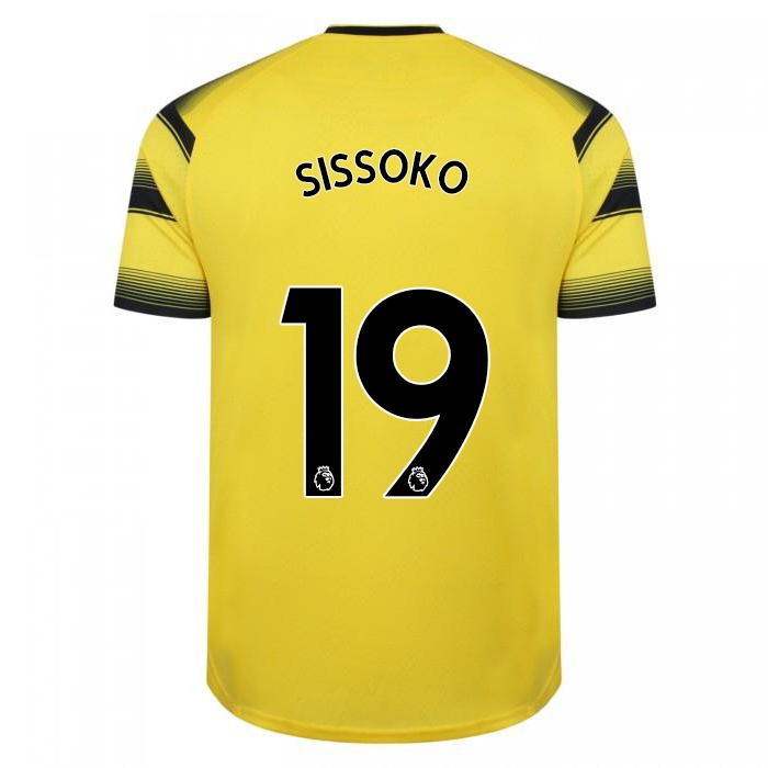 Niño Camiseta Moussa Sissoko #19 Amarillo Negro 1ª Equipación 2021/22 La Camisa