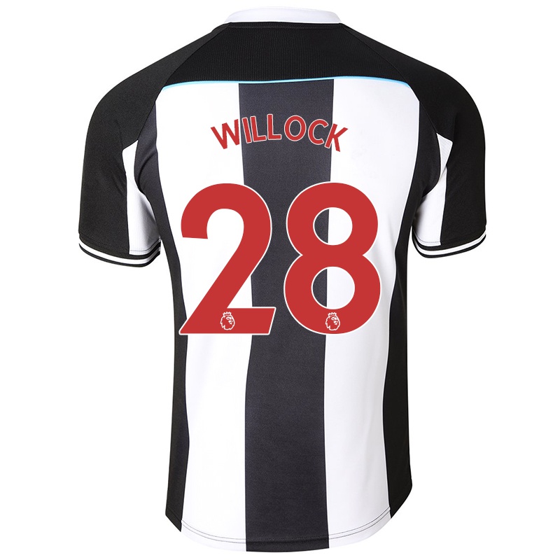 Niño Camiseta Joe Willock #28 Blanco Negro 1ª Equipación 2021/22 La Camisa