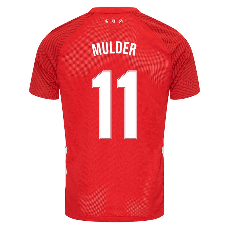Niño Camiseta Wendy Mulder #11 Rojo 1ª Equipación 2021/22 La Camisa