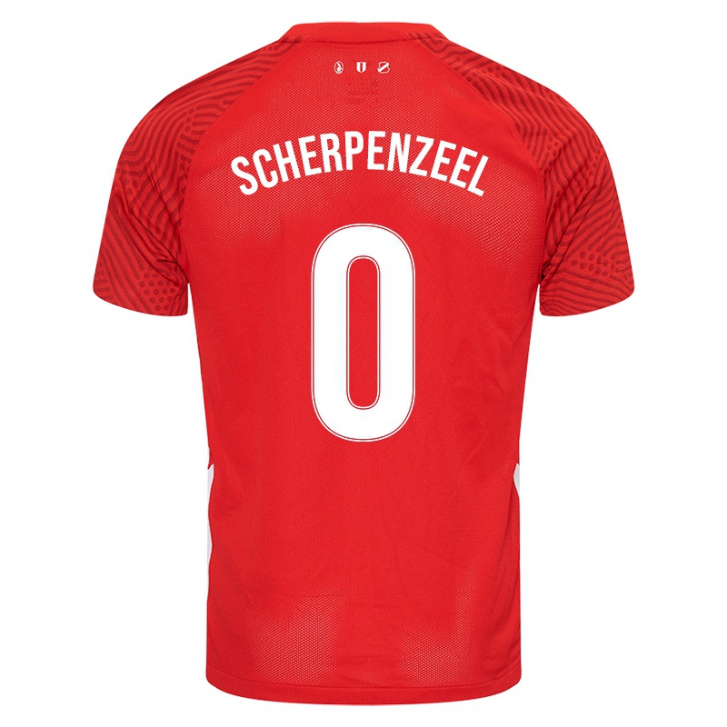 Niño Camiseta Romy Scherpenzeel #0 Rojo 1ª Equipación 2021/22 La Camisa