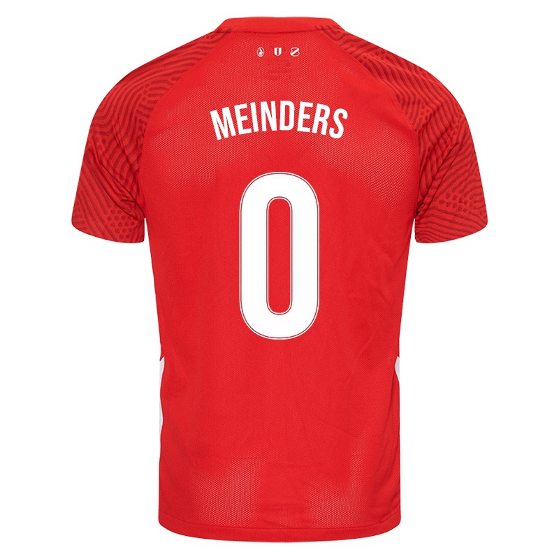 Niño Camiseta Evy Meinders #0 Rojo 1ª Equipación 2021/22 La Camisa
