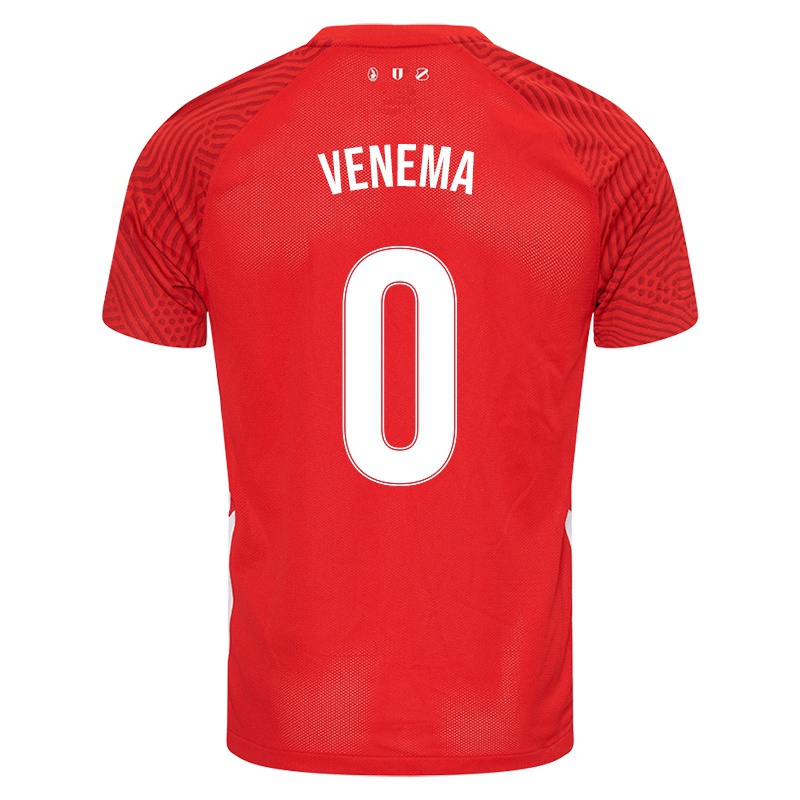 Niño Camiseta Nick Venema #0 Rojo 1ª Equipación 2021/22 La Camisa