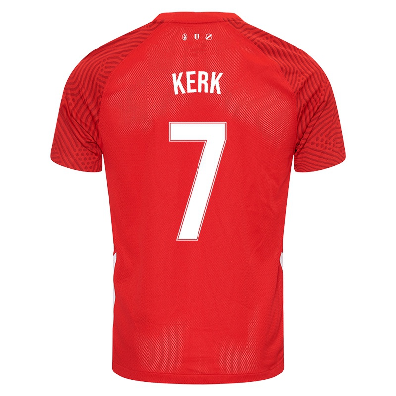 Niño Camiseta Gyrano Kerk #7 Rojo 1ª Equipación 2021/22 La Camisa