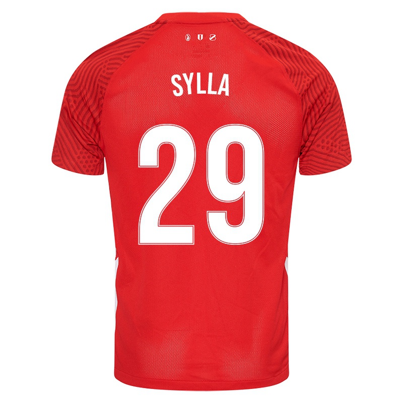 Niño Camiseta Moussa Sylla #29 Rojo 1ª Equipación 2021/22 La Camisa