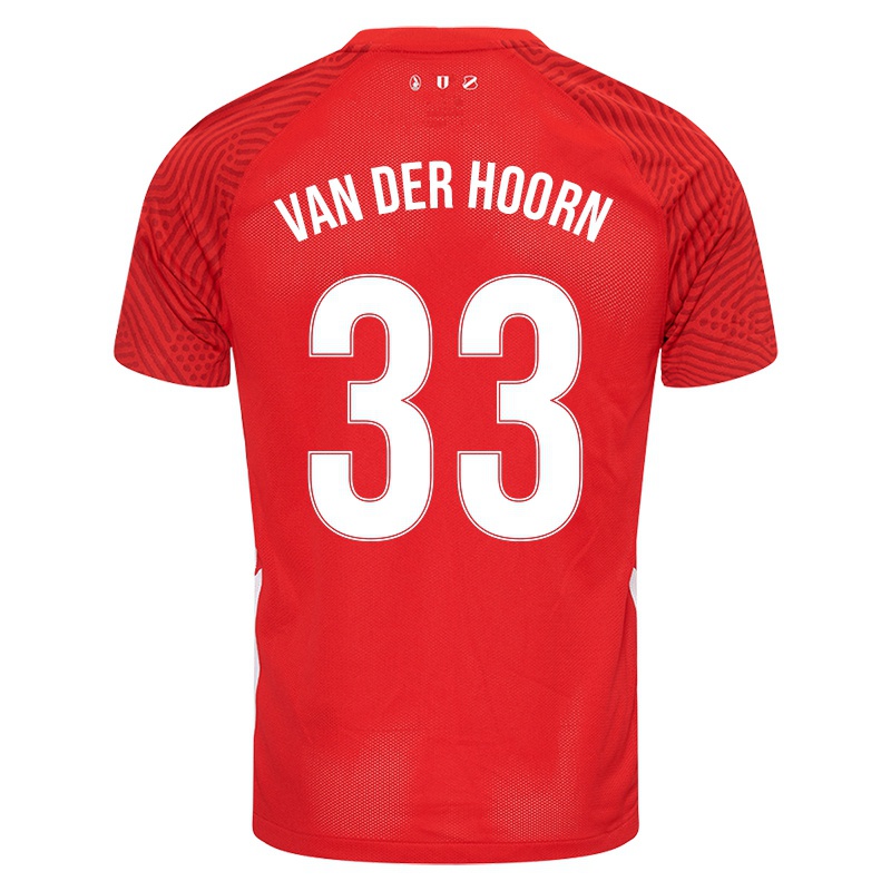 Niño Camiseta Mike Van Der Hoorn #33 Rojo 1ª Equipación 2021/22 La Camisa