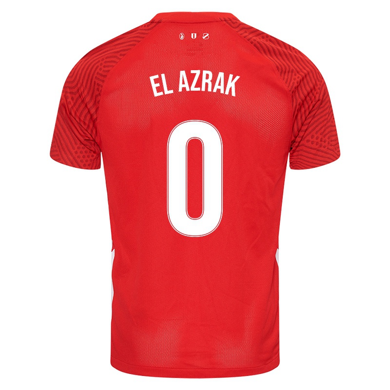 Niño Camiseta Rayan El Azrak #0 Rojo 1ª Equipación 2021/22 La Camisa