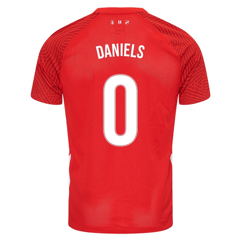 Niño Camiseta Djenairo Daniels #0 Rojo 1ª Equipación 2021/22 La Camisa