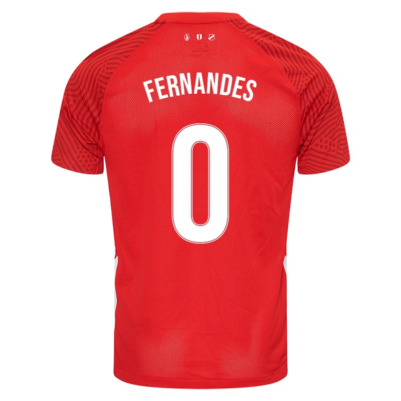Niño Camiseta Derensili Sanches Fernandes #0 Rojo 1ª Equipación 2021/22 La Camisa