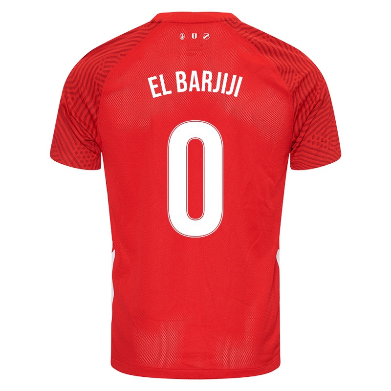 Niño Camiseta Rida El Barjiji #0 Rojo 1ª Equipación 2021/22 La Camisa