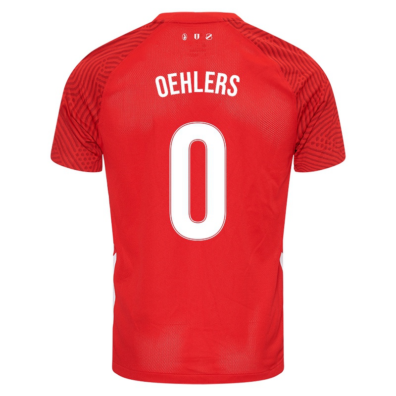 Niño Camiseta Aurelio Oehlers #0 Rojo 1ª Equipación 2021/22 La Camisa
