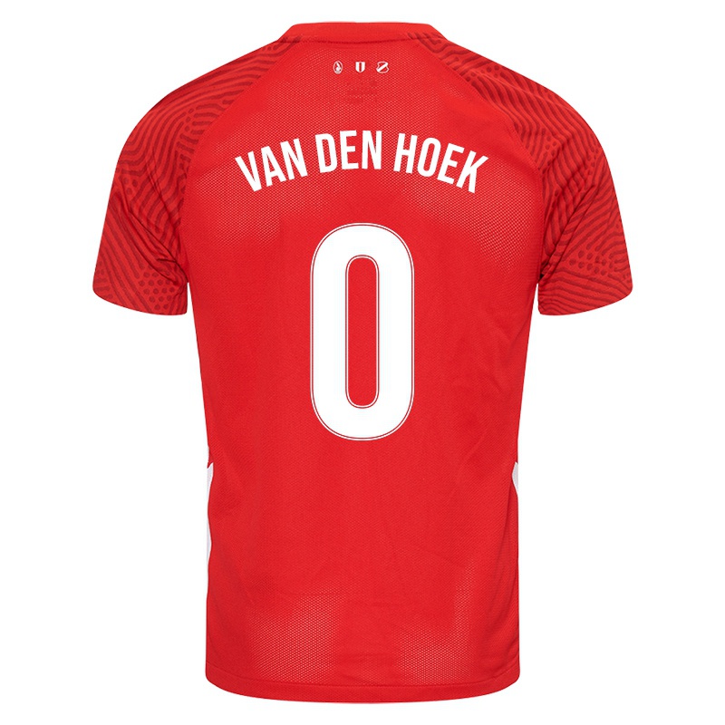 Niño Camiseta Kjeld Van Den Hoek #0 Rojo 1ª Equipación 2021/22 La Camisa