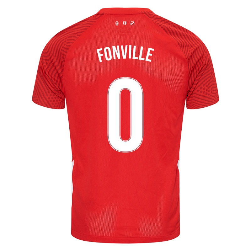 Niño Camiseta Deveron Fonville #0 Rojo 1ª Equipación 2021/22 La Camisa