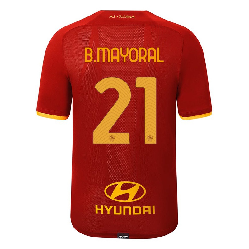 Niño Camiseta Borja Mayoral #21 Rojo 1ª Equipación 2021/22 La Camisa