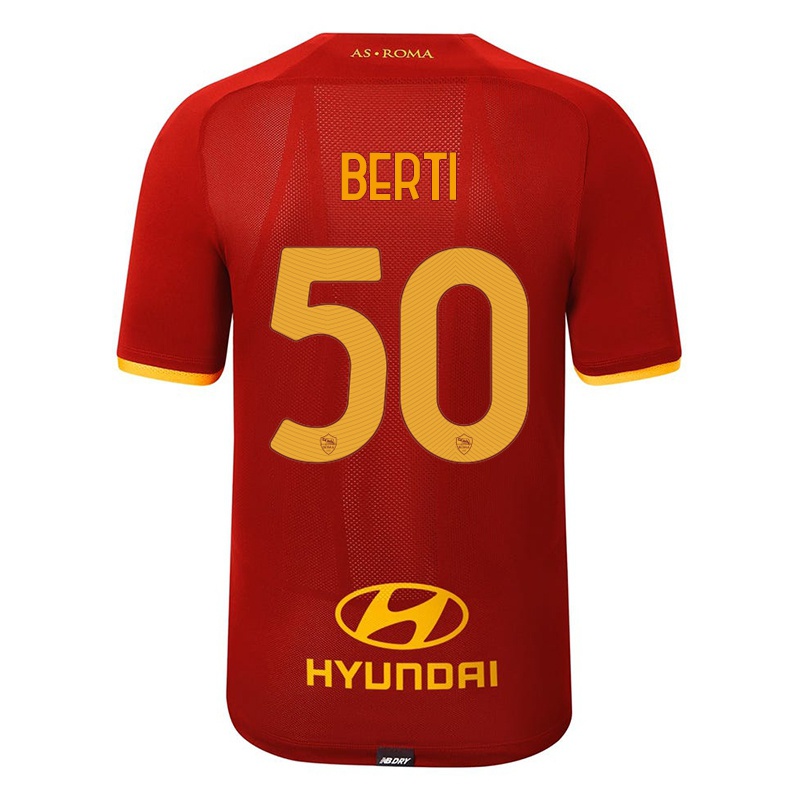 Niño Camiseta Filippo Berti #50 Rojo 1ª Equipación 2021/22 La Camisa
