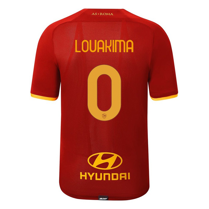 Niño Camiseta Corentin Louakima #0 Rojo 1ª Equipación 2021/22 La Camisa