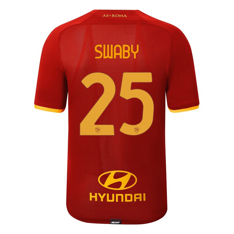 Niño Camiseta Allyson Swaby #25 Rojo 1ª Equipación 2021/22 La Camisa