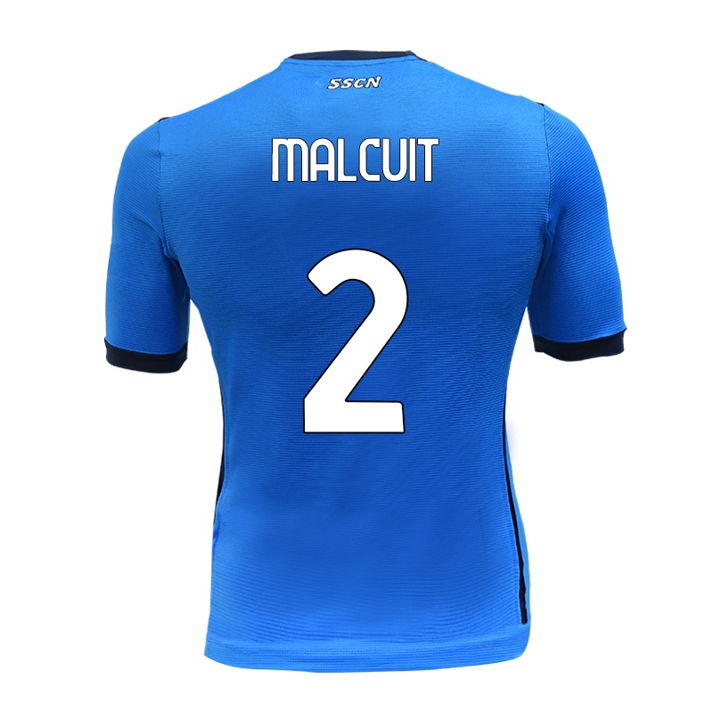 Niño Camiseta Kevin Malcuit #2 Azul 1ª Equipación 2021/22 La Camisa