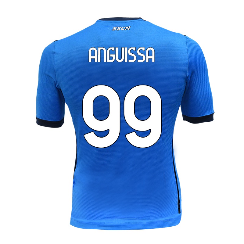 Niño Camiseta Andre-frank Zambo Anguissa #99 Azul 1ª Equipación 2021/22 La Camisa