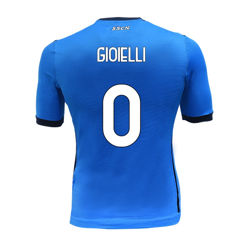 Niño Camiseta Francesco Gioielli #0 Azul 1ª Equipación 2021/22 La Camisa