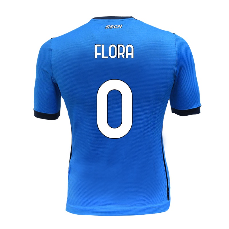 Niño Camiseta Massimo Flora #0 Azul 1ª Equipación 2021/22 La Camisa