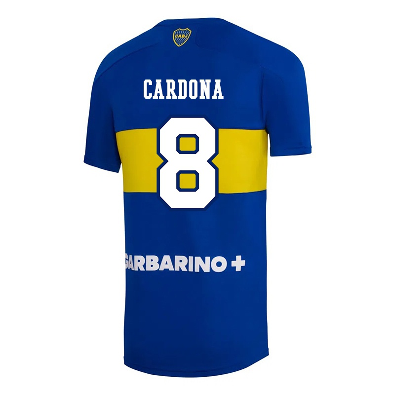 Niño Camiseta Edwin Cardona #8 Azul Real 1ª Equipación 2021/22 La Camisa