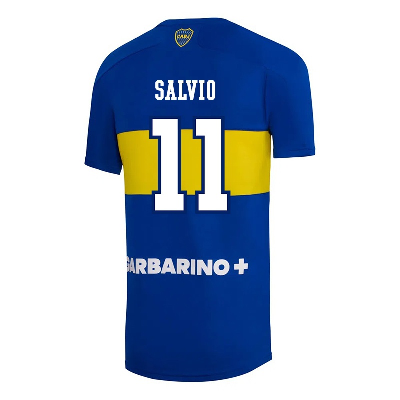 Niño Camiseta Eduardo Salvio #11 Azul Real 1ª Equipación 2021/22 La Camisa