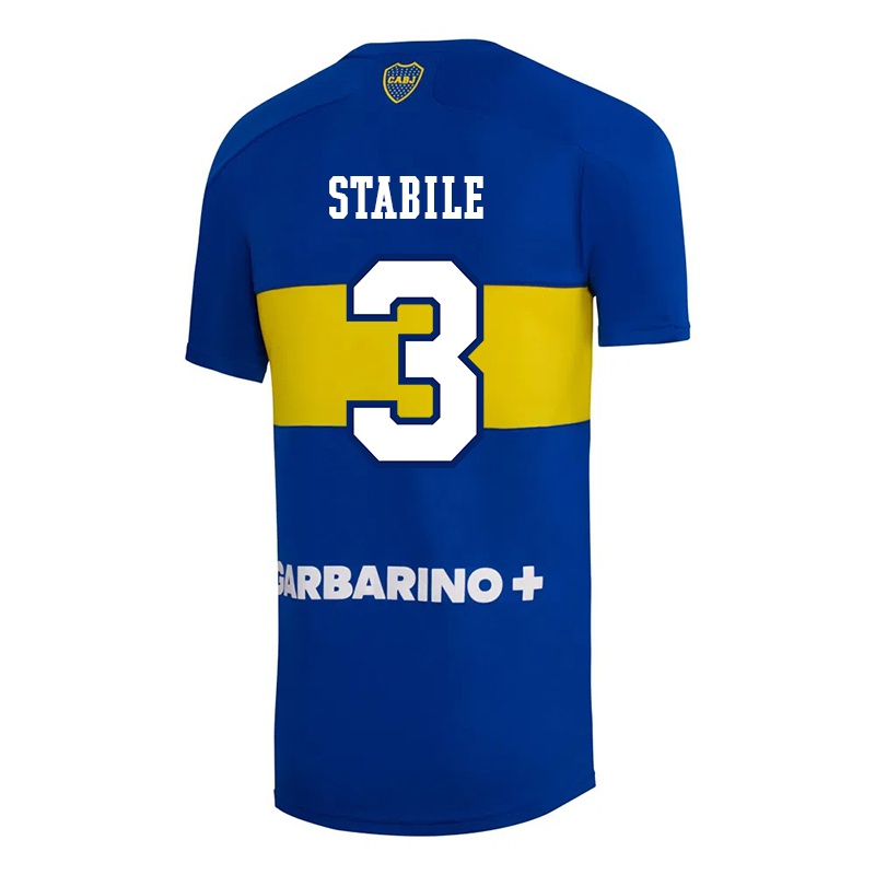 Niño Camiseta Eliana Stabile #3 Azul Real 1ª Equipación 2021/22 La Camisa