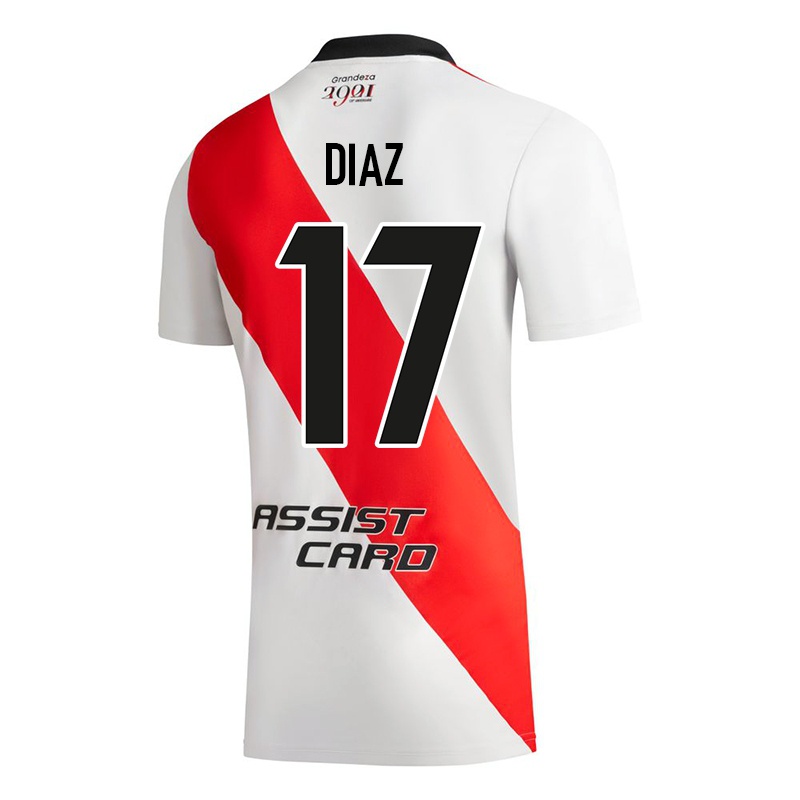 Niño Camiseta Paulo Diaz #17 Blanco 1ª Equipación 2021/22 La Camisa