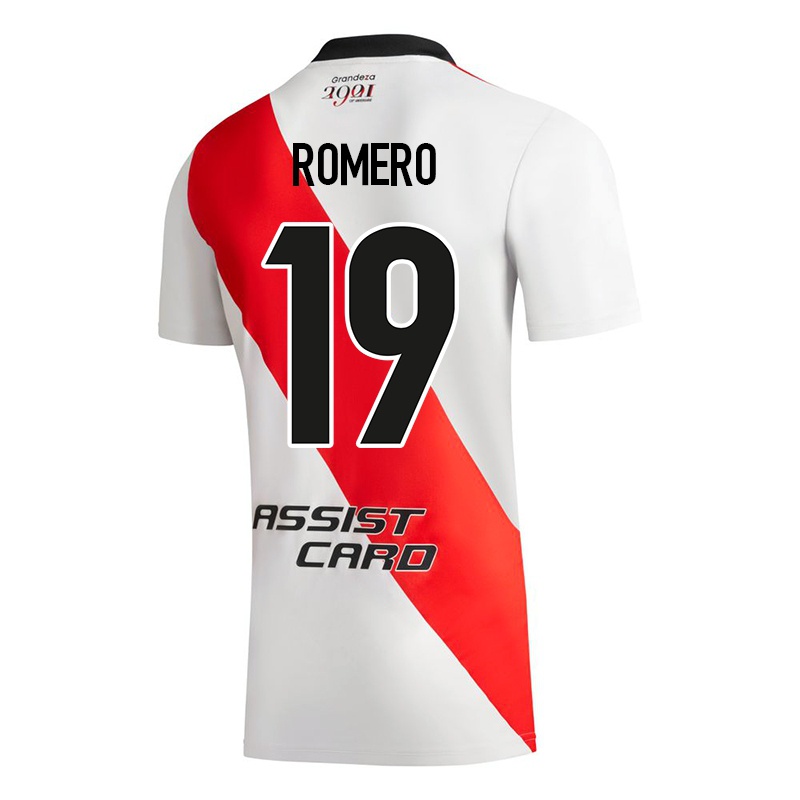 Niño Camiseta Braian Romero #19 Blanco 1ª Equipación 2021/22 La Camisa