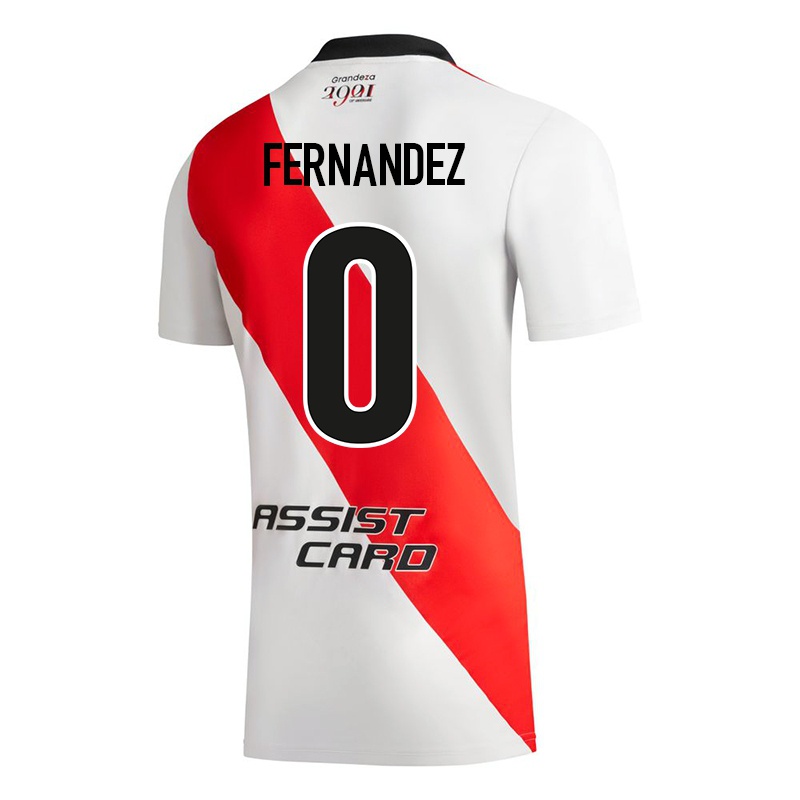 Niño Camiseta Esteban Fernandez #0 Blanco 1ª Equipación 2021/22 La Camisa