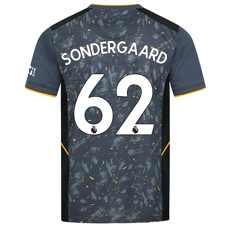Niño Camiseta Andreas Sondergaard #62 Gris 2ª Equipación 2021/22 La Camisa Z203