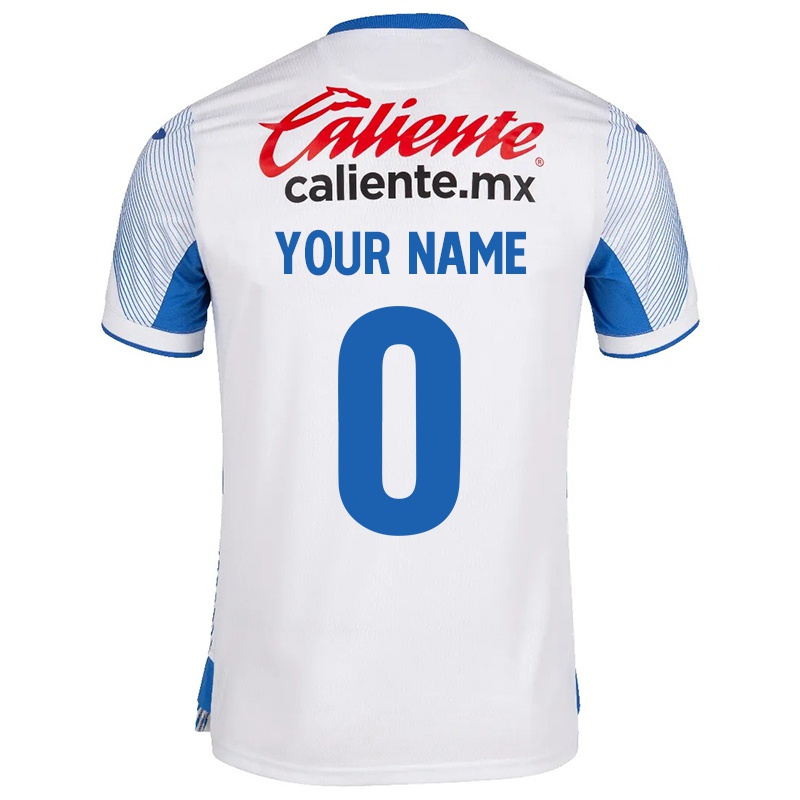 Niño Camiseta Tu Nombre #0 Blanco 2ª Equipación 2021/22 La Camisa Z204