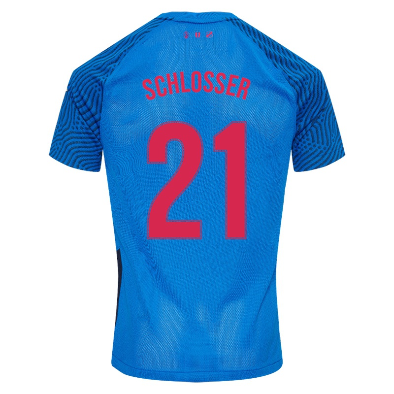 Niño Camiseta Pien Schlosser #21 Cielo Azul 2ª Equipación 2021/22 La Camisa