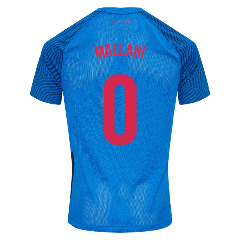 Niño Camiseta Mohamed Mallahi #0 Cielo Azul 2ª Equipación 2021/22 La Camisa