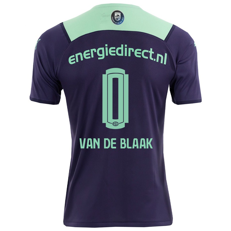 Hombre Camiseta Emmanuel Van De Blaak #0 Violetaa Oscuro 2ª Equipación 2021/22 La Camisa Z456