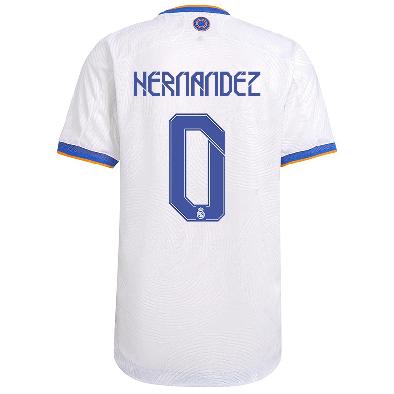 Hombre Camiseta Juanma Hernandez #0 Blanco 1ª Equipación 2021/22 La Camisa Z262