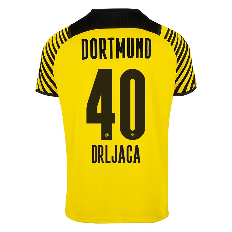 Hombre Camiseta Stefan Drljaca #40 Amarillo 1ª Equipación 2021/22 La Camisa Z304